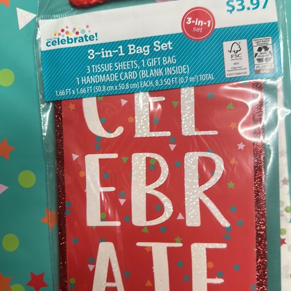 GIFT BAG, CARD, & TISSUE SET
Set. $5 EACH or 2 /$7; 3/$8, 4/$9, 5/$10, 12/$20 - Picture 11 of 13